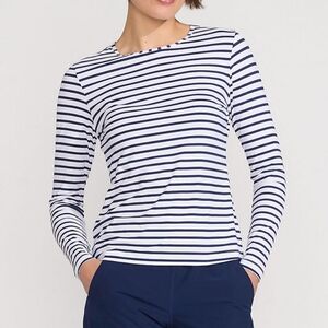 Women's Crew Neck Long Sleeve Rash Guard UPF 50 Swim Tee